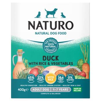 Naturo Natural Dog Food Duck with Rice & Vegetables Adult Dog 1-7 Years 400g