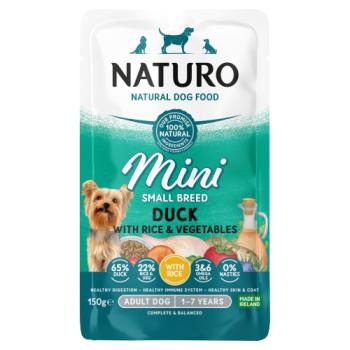 Naturo Natural Dog Food Mini Small Breed Duck with Rice and Vegetables Adult Dog 1-7 Years 150g