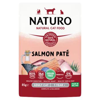 Naturo Natural Cat Food Salmon Paté Adult Cat 1 Year + 85g