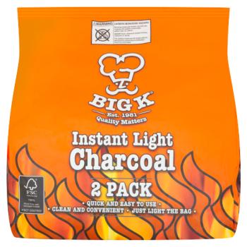 Big K Instant Light Charcoal 2 x 1kg