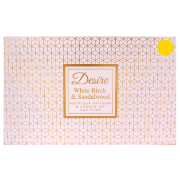 Desire White Birch & Sandalwood Boutique Diffuser & Candle Set 