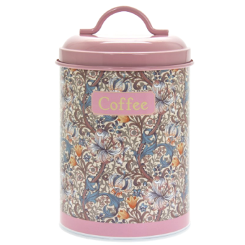 Golden Lily Coffee Canister Pink 