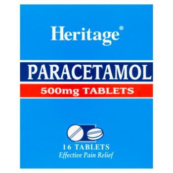 Heritage Paracetamol 500mg Tablets 16 Tablets