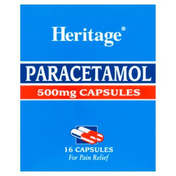Heritage Paracetamol 500mg Capsules 16 Capsules