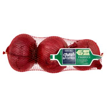 Heritage Fresh Vegetables Large Red Onions 3pk