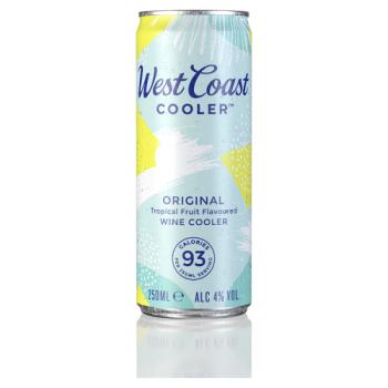 West Coast Cooler Original Tropical Fruit Flavoured Wine Cooler 250ml