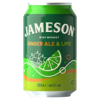Jameson Ginger Ale & Lime Irish Whiskey 330ml