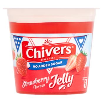 Chivers No Added Sugar Strawberry Flavour Jelly 115g