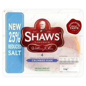 Shaws Crumbed Ham 4 Slices 130g