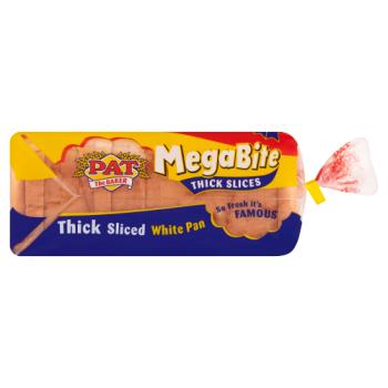 Pat the Baker Megabite Thick Sliced White Pan 800g