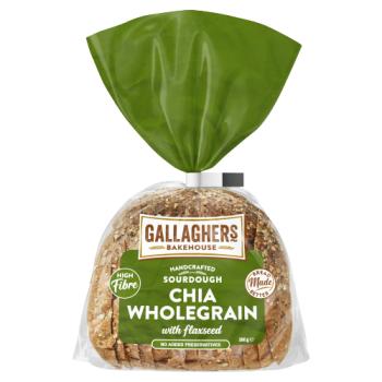 Gallaghers Bakehouse Sourdough Chia Wholegrain with Flaxseed 380g