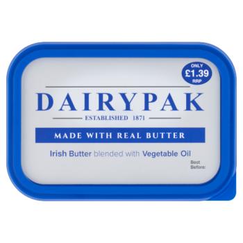 Dairypak Irish Butter Blended with Vegetable Oil 250g