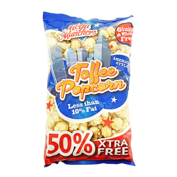 Mega Munchers Toffee Popcorn 50% Xtra Free 150g 