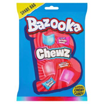 Bazooka Chewz Flavoured Chewy Candy 120g