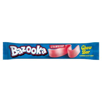 Bazooka Strawberry Chew Bar Flavoured Chewy Candy 14g
