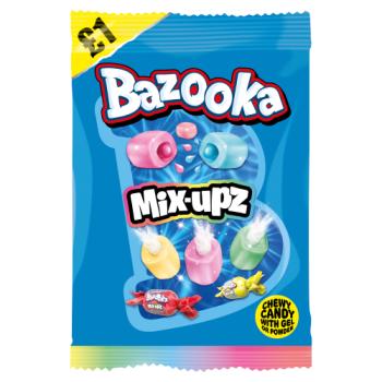 Bazooka Mix-Upz Chewy Candy with Gel or Powder 120g