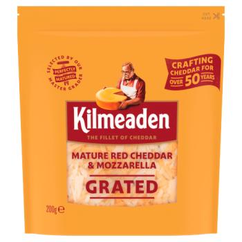 Kilmeaden Grated Mature Red Cheddar & Mozzarella 200g