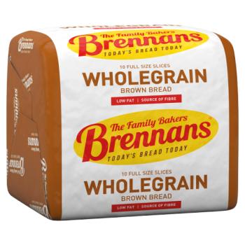 Brennans 10 Wholegrain Brown Bread Slices 390g