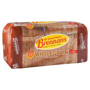 Brennans Wholegrain Brown Bread 800g with Vitamin D