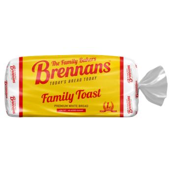 Brennans Family Toast Premium White Bread 800g