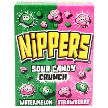 Nippers Sour Candy Crunch Watermelon & Strawberry Flavour 50g 