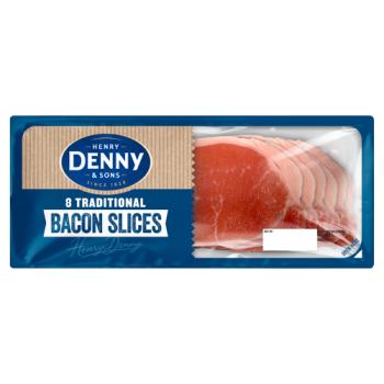 Henry Denny & Sons 8 Traditional Bacon Slices 240g