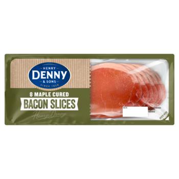 Henry Denny & Sons 8 Maple Cure Cured Bacon Sliced 240g