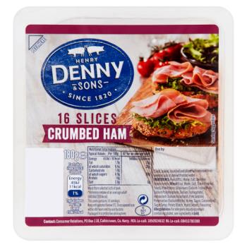 Henry Denny & Sons Crumbed Ham 16 Slices 180g