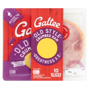 Galtee Old Style Crumbed Ham 10 Slices 2 x 90g (180g)