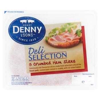 Henry Denny & Sons Deli Selection 5 Crumbed Ham Slices 100g