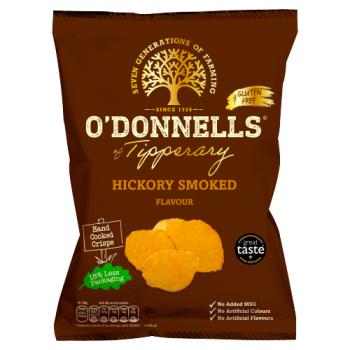O'Donnells Hickory Smoked Flavour Crisps 125g