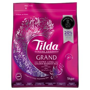 Tilda Grand Extra Long Golden Basmati Rice 5kg
