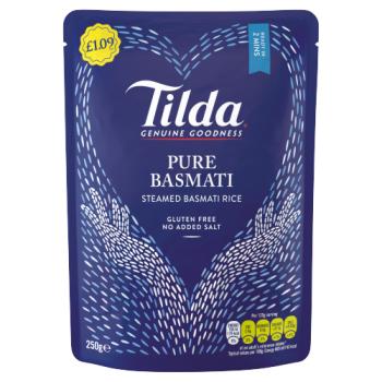 Tilda Pure Basmati Rice Steamed Pm?1.09