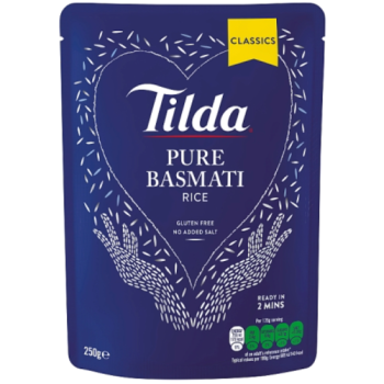Tilda Pure Basmati Rice 250g PM £1.29