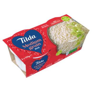Tilda Medium Grain Rice 2 x 125g
