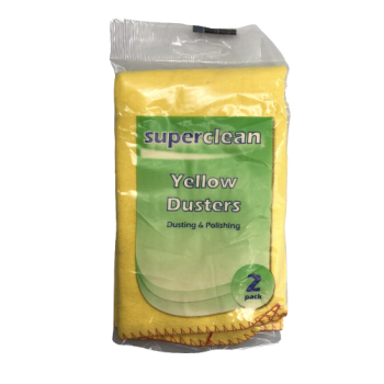 Superclean Yellow Dusters 2 Pack