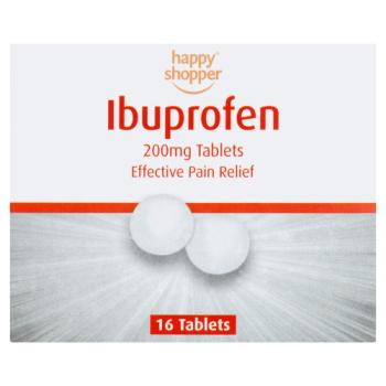 Happy Shopper Ibuprofen 200mg Tablets 16 Tablets