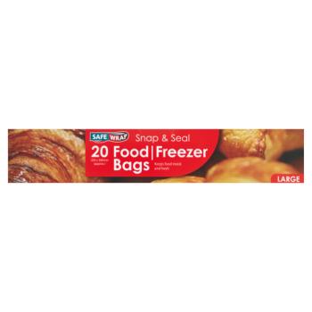 Safe Wrap 20 Food / Freezer Bags Large