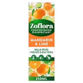 Zoflora 3 in1 Action Concentrated Disinfectant Mandarin & Lime 250ml