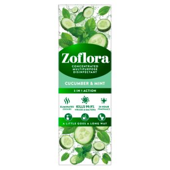 Zoflora Concentrated Multipurpose Disinfectant Cucumber & Mint 250ml