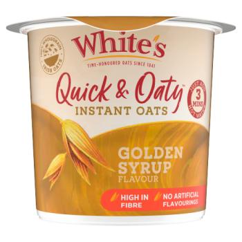 White's Quick & Oaty Instant Oats Golden Syrup Flavour 55g