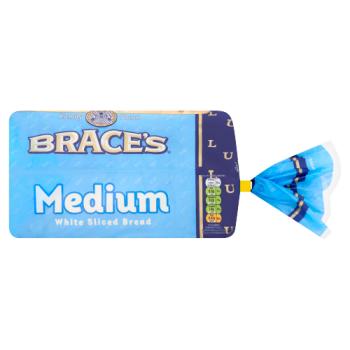 Brace's Medium White Sliced Bread 800g