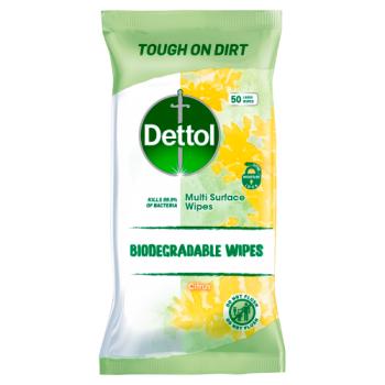 Dettol Biodegradable Multi Surface Wipes Citrus 50 Large Wipes