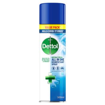 Dettol All-In-One Disinfectant Spray, Crisp Linen 500ml