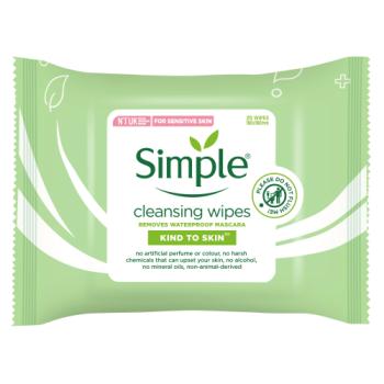 Simple Kind to Skin Facial Wipes Cleansing 25 wipes 