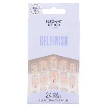 Elegant Touch 24 Squoval Encased Gel Finish Nails