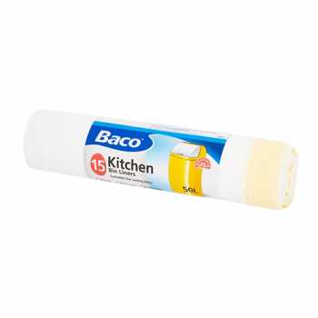 Baco Kitchen Swing Bin Liners 50L 15pk