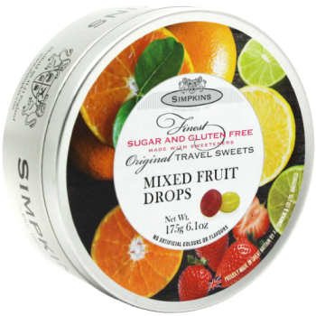 Simpkins Sugar & Gluten Free Mixed Fruit Drops 175g