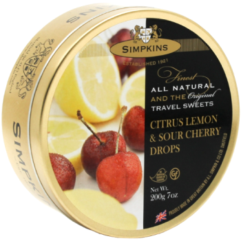 Simpkins Citrus Lemon & Sour Cherry Drops 200g