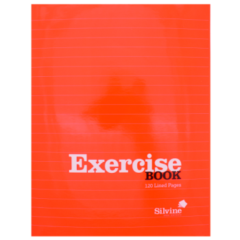Silvine Exercise Book 120 Lined Pages (Colours May Vary) 